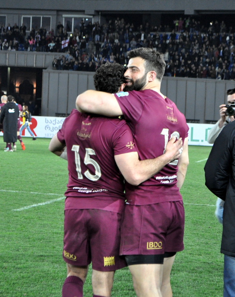 A big game of tough gentlemen: Georgian rugby team beats Russia geotv.ge